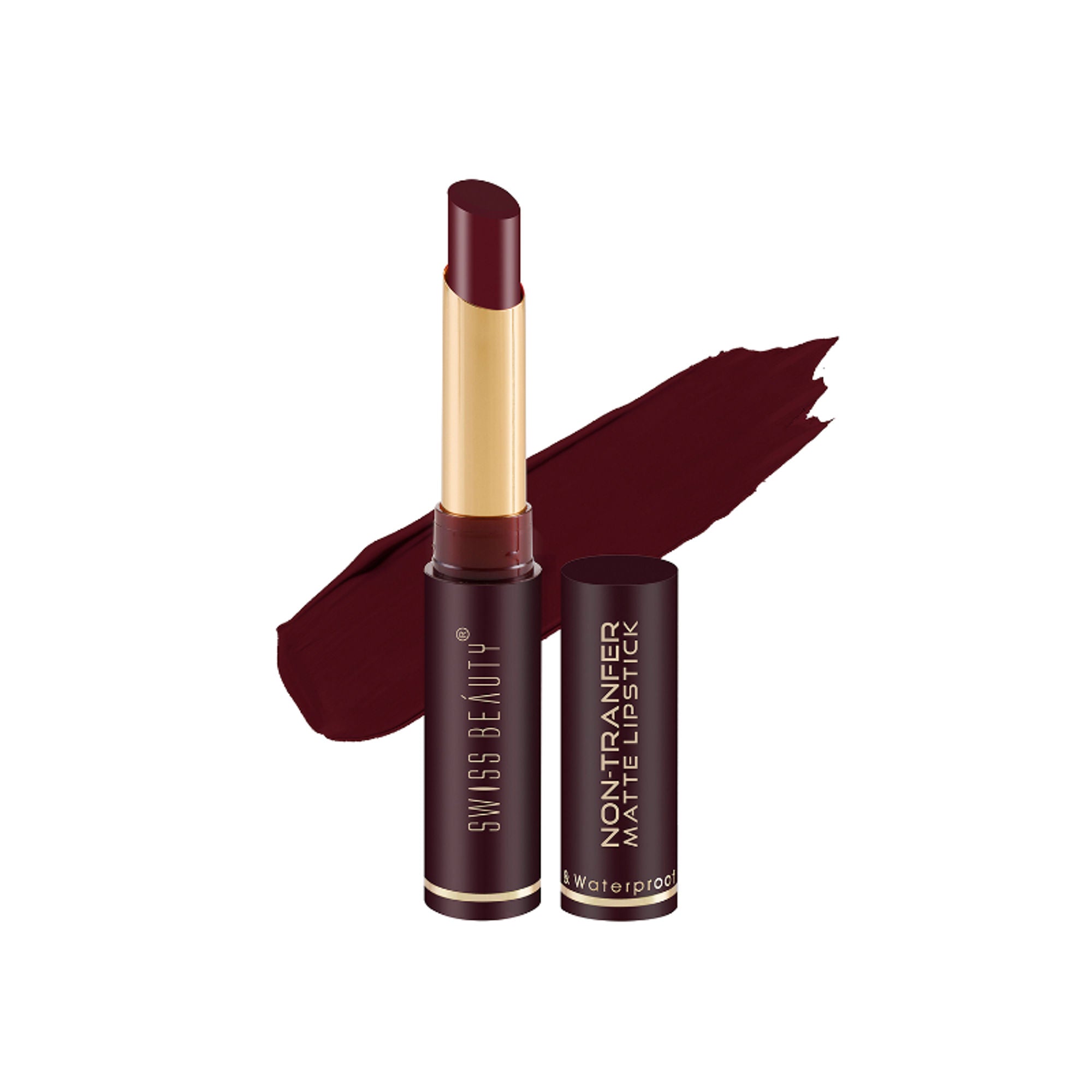 Swiss Beauty Non-Transfer Matte Lipstick - 10 Wine Blush