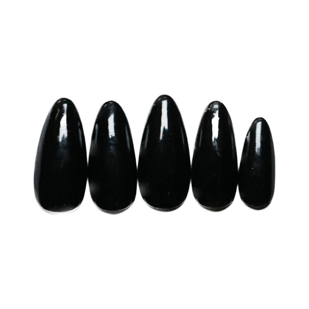 SOEZI Black Beauty Reusable Press On Nails - Application Kit