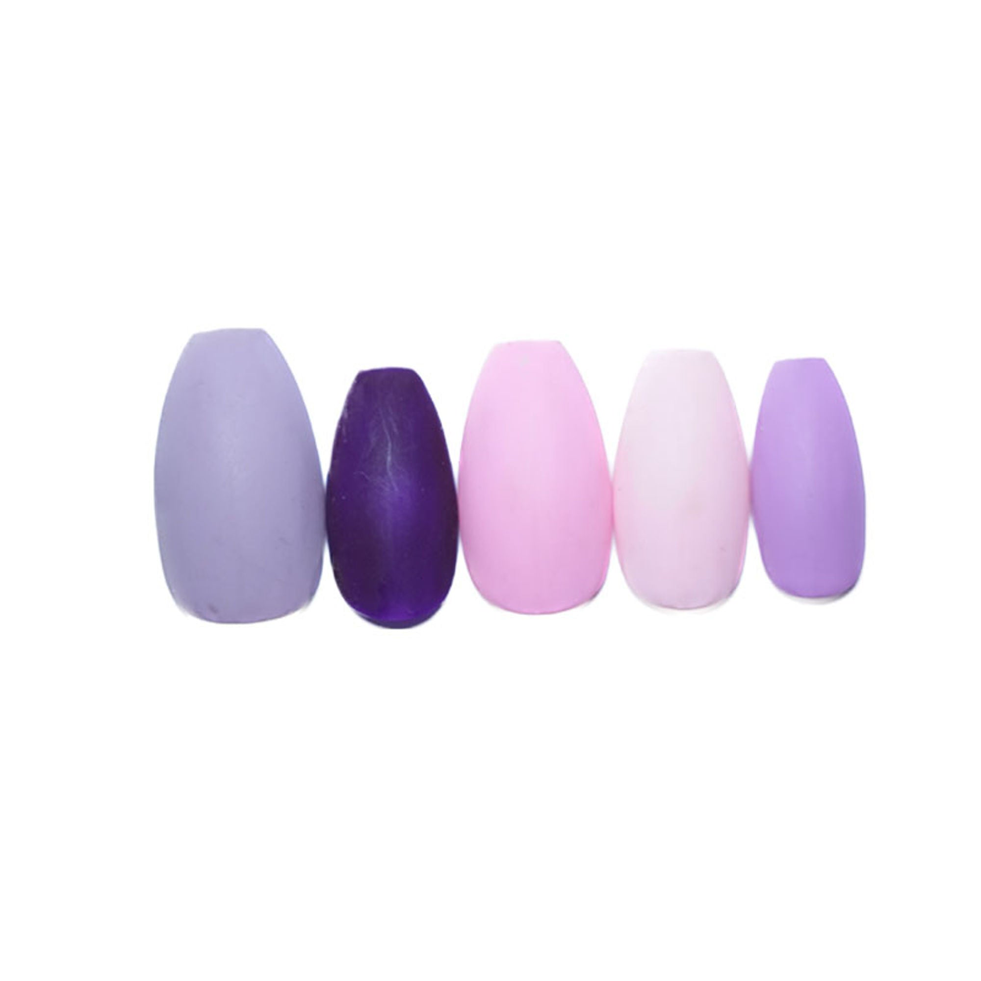 SOEZI Shades Of Purple Reusable Press On Nails - Ready To Wear Kit - Distacart