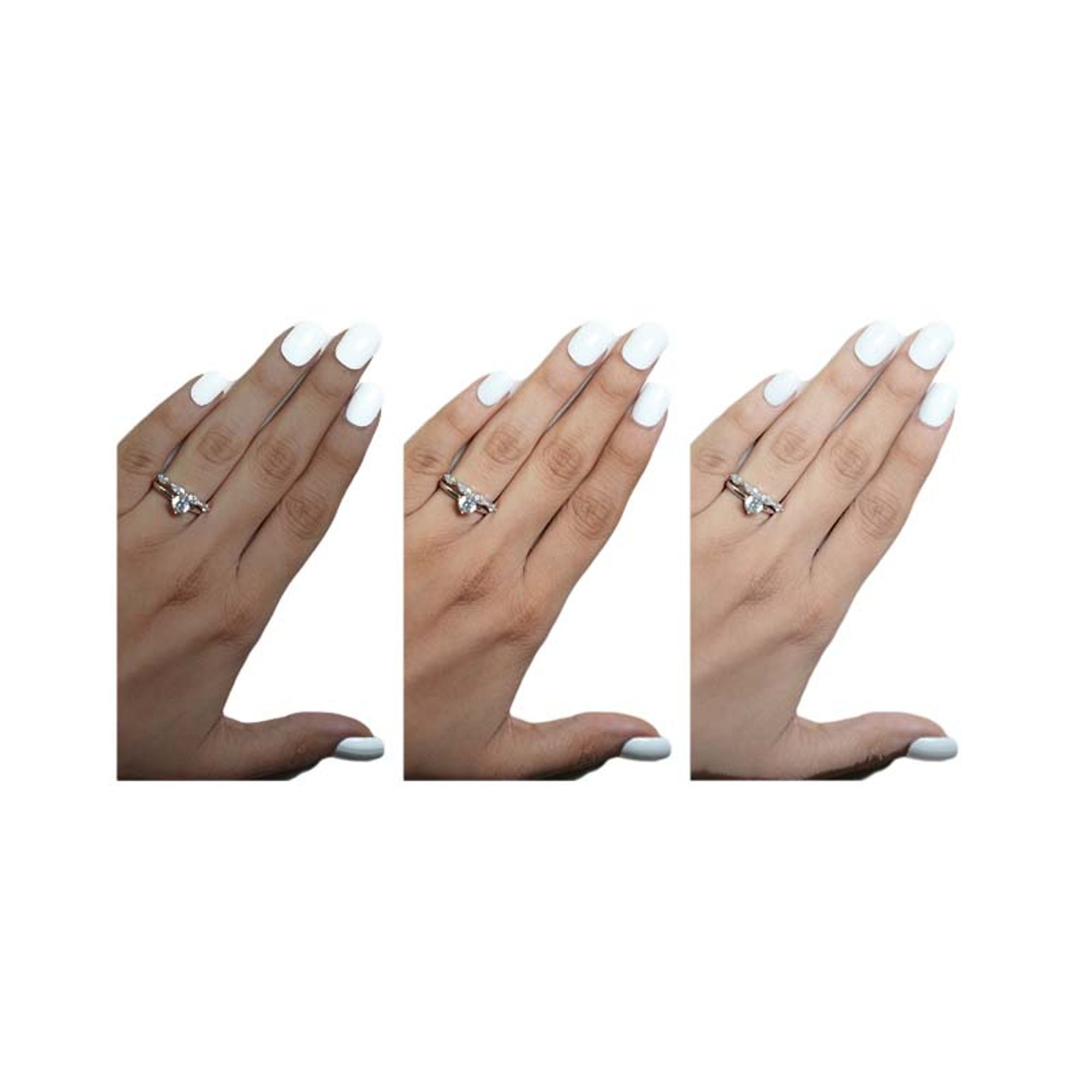 SOEZI Safedi Ki Chamkaar Reusable Press On Nails - Ready To Wear Kit