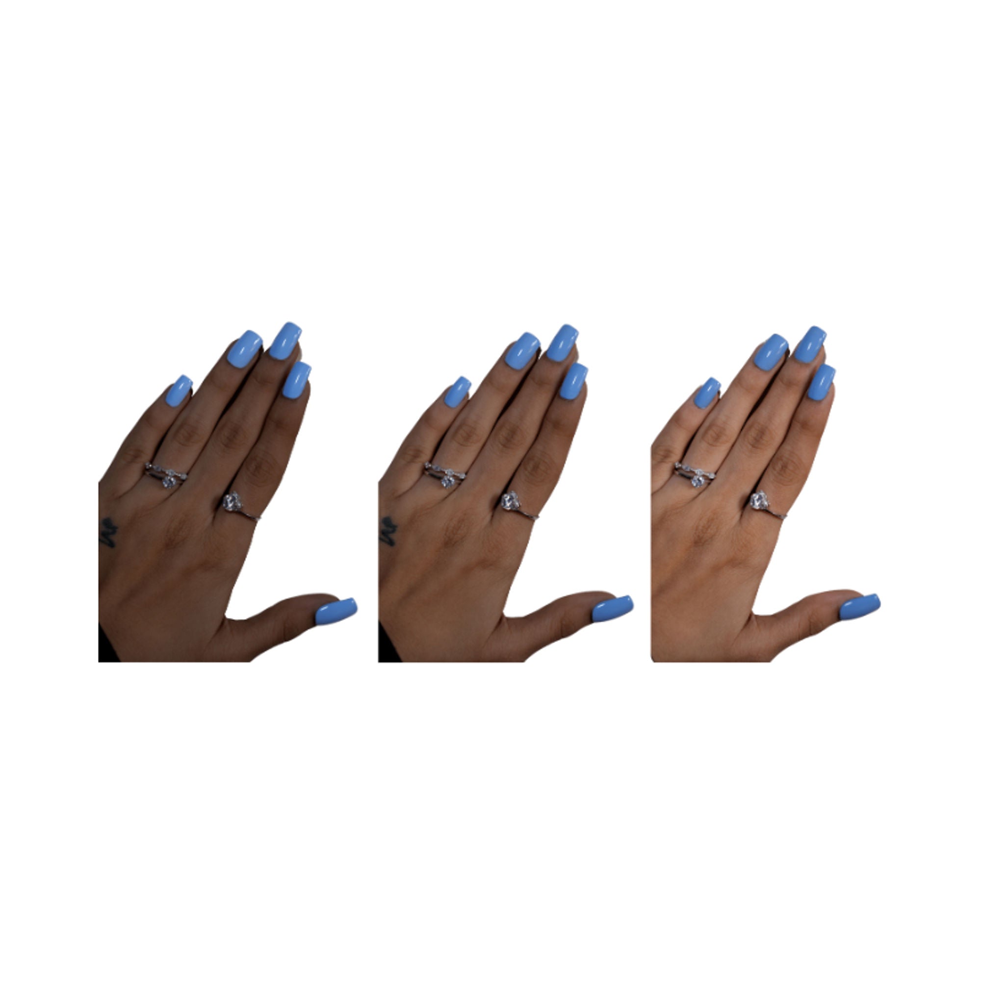 SOEZI Blue Bird Reusable Press On Nails - Ready To Wear Kit - Distacart