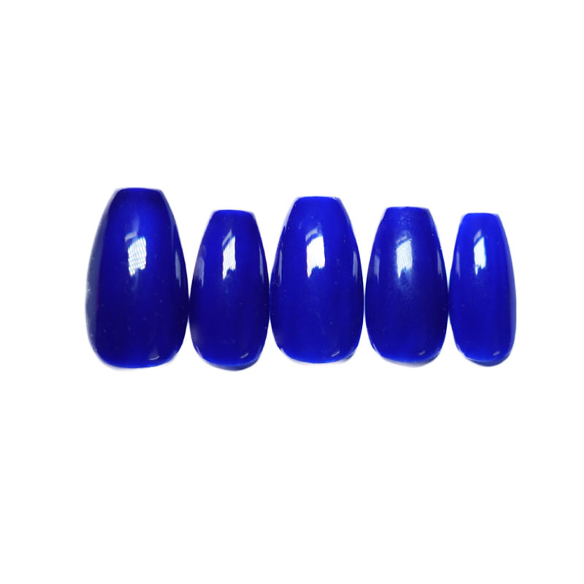 SOEZI Ballsy Blues Reusable Press On Nails - Ready To Wear Kit - Distacart