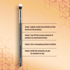 Miss Claire M15 - Firm Blending Brush - Chrome