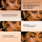 Makeup Revolution Highlighter Cheek Kit - Don't Hold Back - Distacart