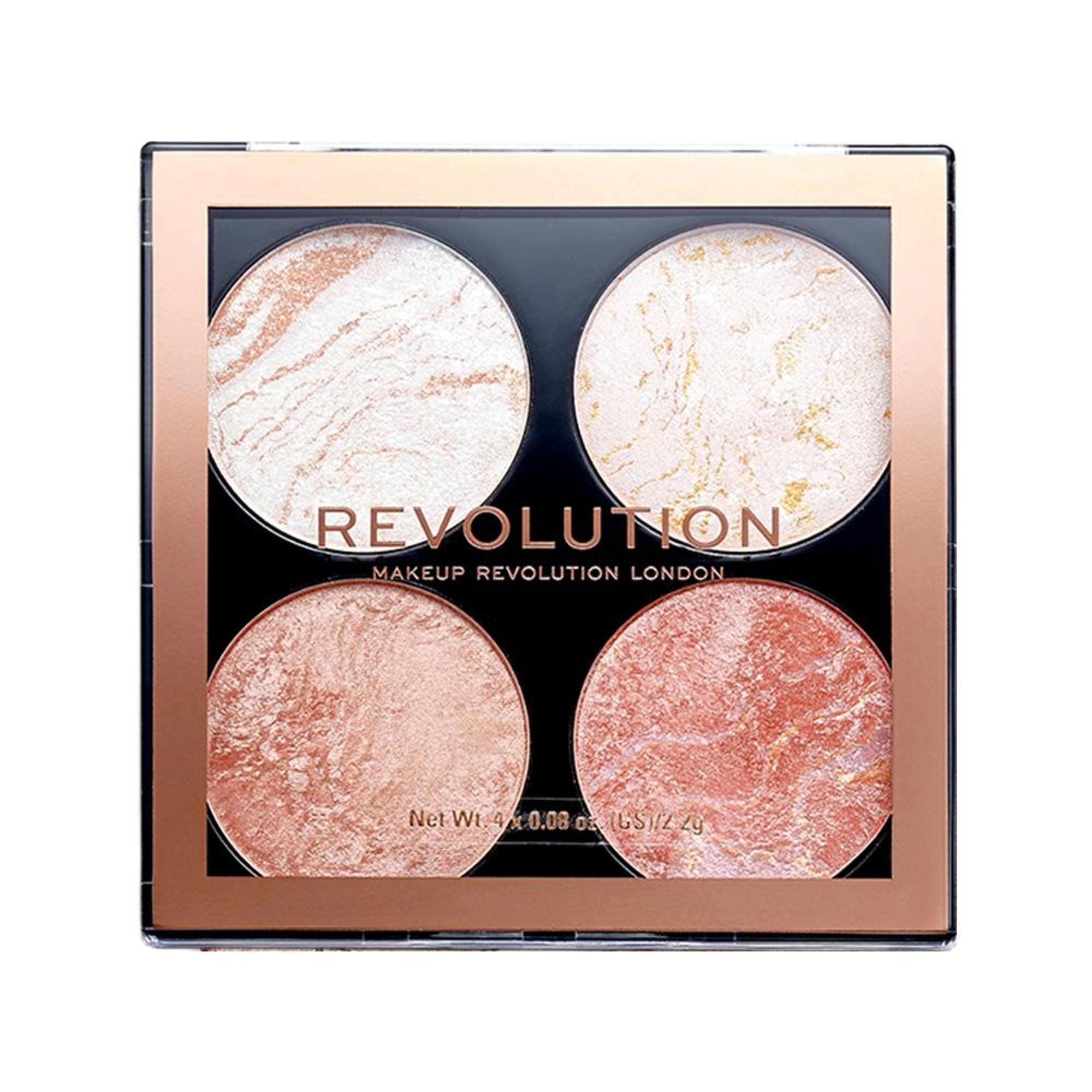 Makeup Revolution Highlighter Cheek Kit - Take A Breather - Distacart