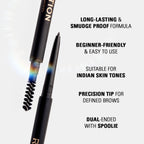 Makeup Revolution Precise Brow Pencil - Dark Brown - Distacart