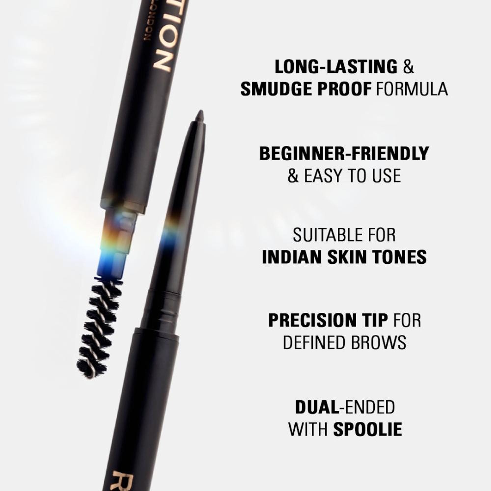 Makeup Revolution Precise Brow Pencil - Dark Brown - Distacart