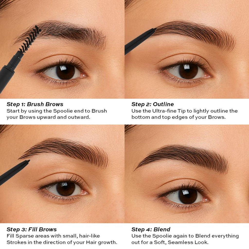 Makeup Revolution Precise Brow Pencil - Dark Brown - Distacart
