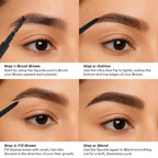 Makeup Revolution Precise Brow Pencil - Dark Brown - Distacart