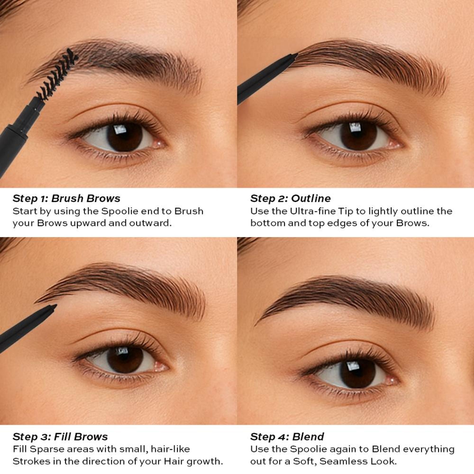 Makeup Revolution Precise Brow Pencil - Dark Brown - Distacart