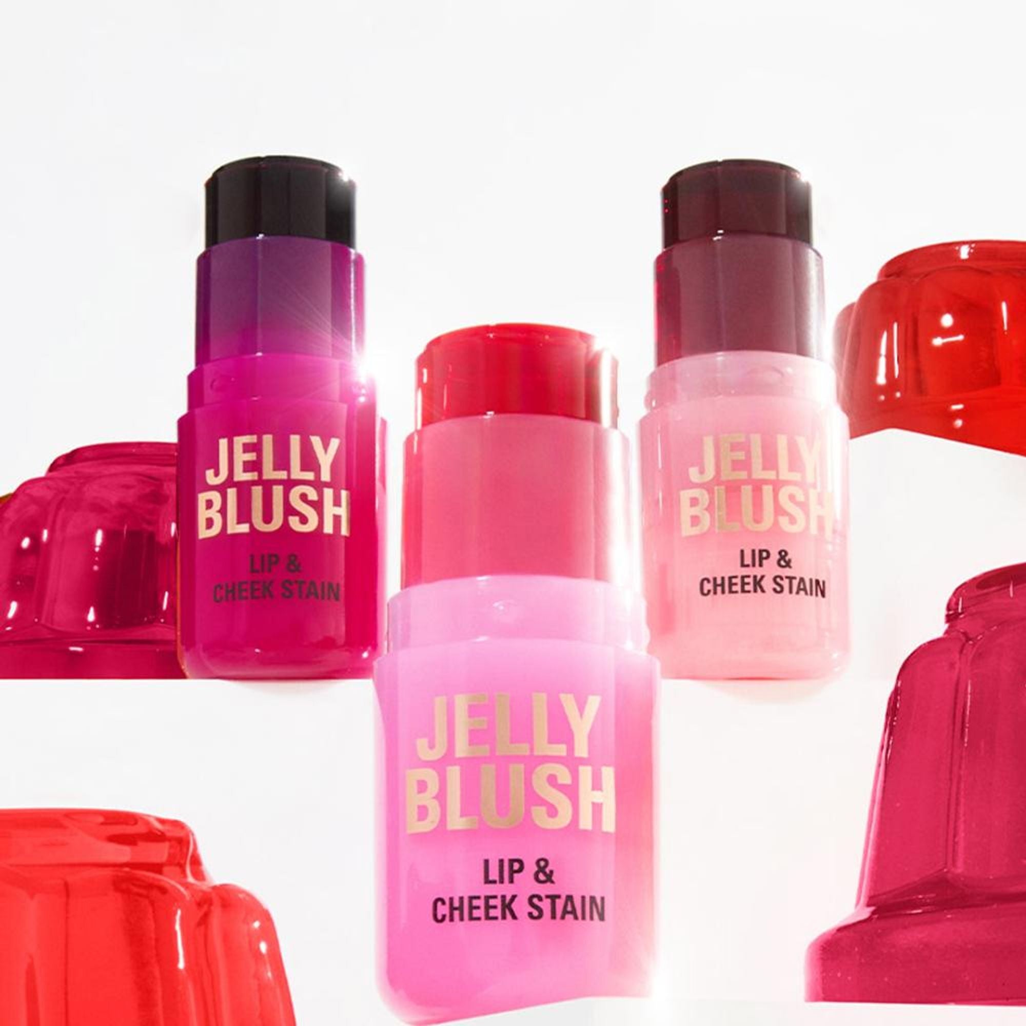 Makeup Revolution Jelly Blush Stick Lip and Cheek Stain - Strawberry Pink