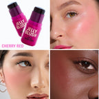 Makeup Revolution Jelly Blush Stick Lip and Cheek Stain - Cherry Red - Distacart
