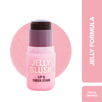 Makeup Revolution Jelly Blush Stick Lip and Cheek Stain - Peach Orange