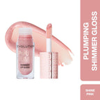 Makeup Revolution Pout Bomb Shimmer Lip Gloss - Shine Pink