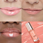 Makeup Revolution Pout Bomb Shimmer Lip Gloss - Glimmer Nude - Distacart