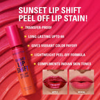 Makeup Revolution Sunset Shift Peel Off Lip - Stain Flushed Pink - Distacart