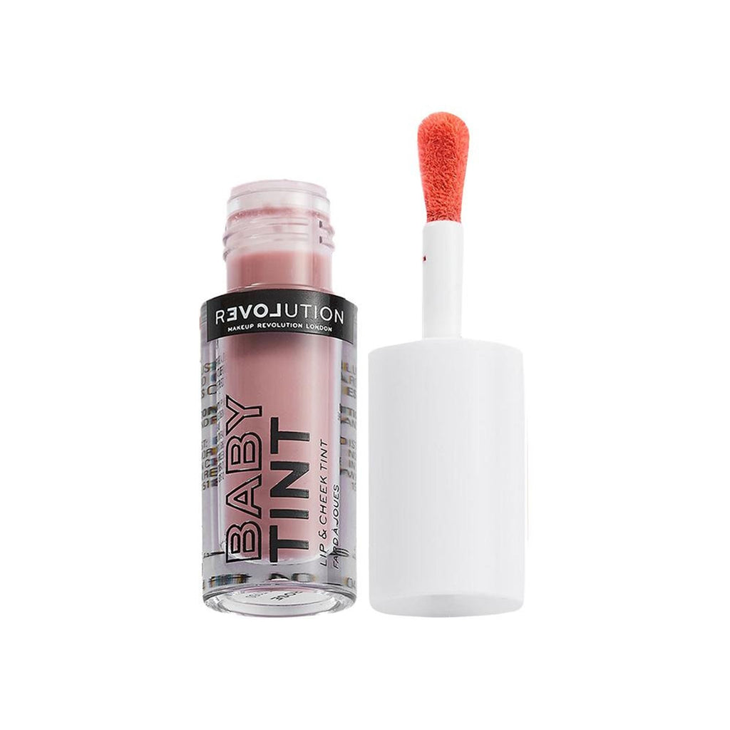 Makeup Revolution Relove Baby Lip & Cheek Tint - Long Lasting - Soft & Glowy Finish - Rose - Distacart
