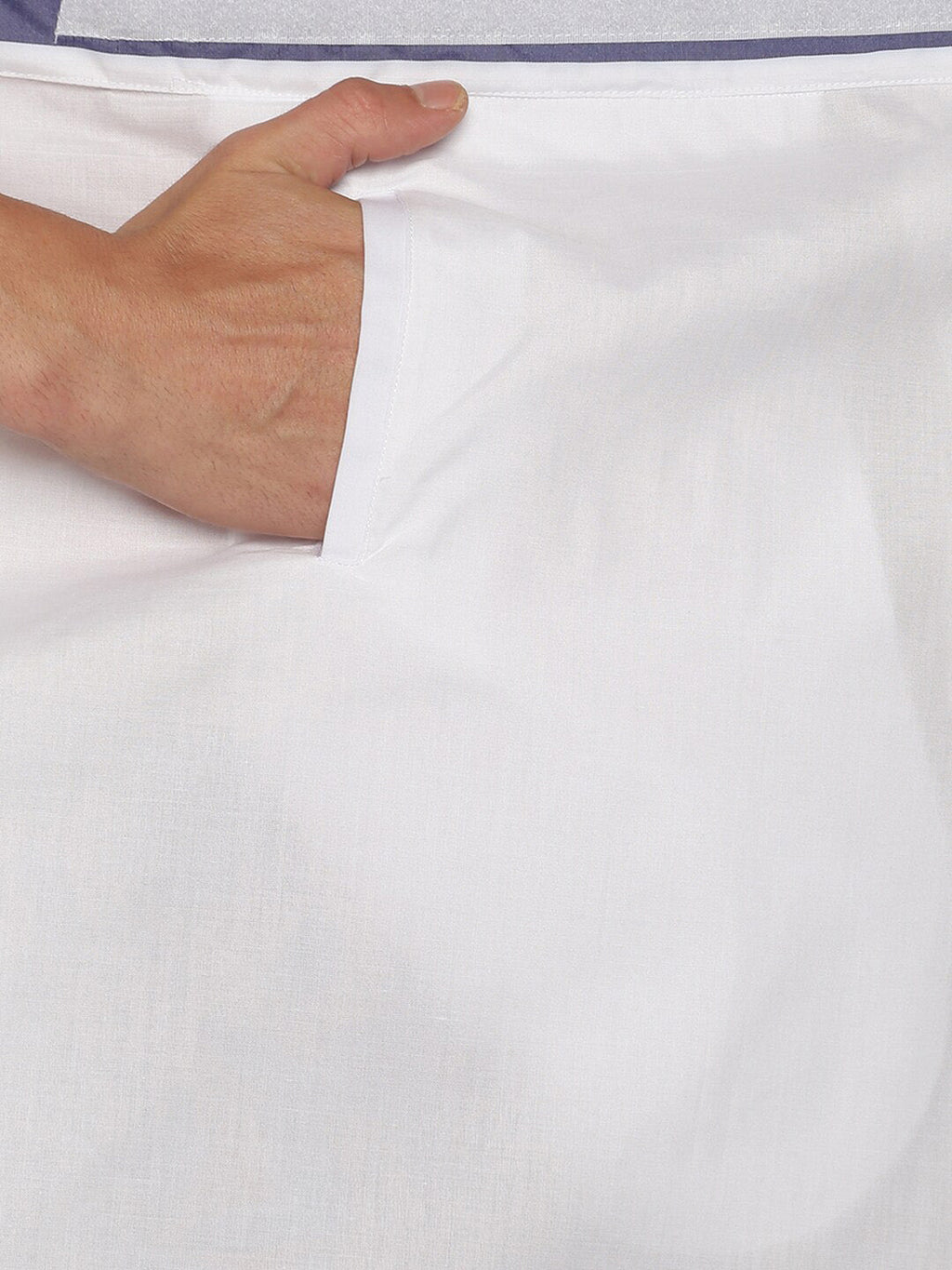 Sethukrishna Men White Solid Cotton Dhoti - Distacart
