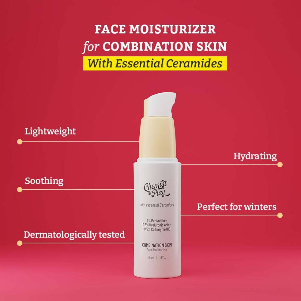 Chemist At Play Combination Skin Face Moisturizer For Hydrate, Protect and Improve Skin Texture