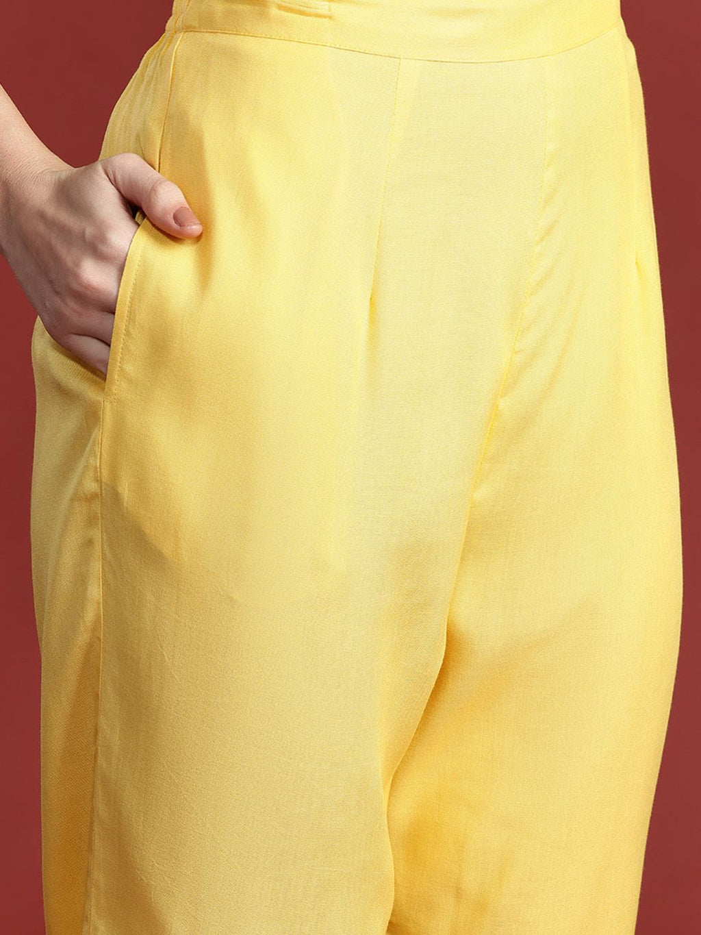 Indo Era Women Embroidered Panelled Mirror Work Pure Cotton Kurta with Trousers & Dupatta - Distacart