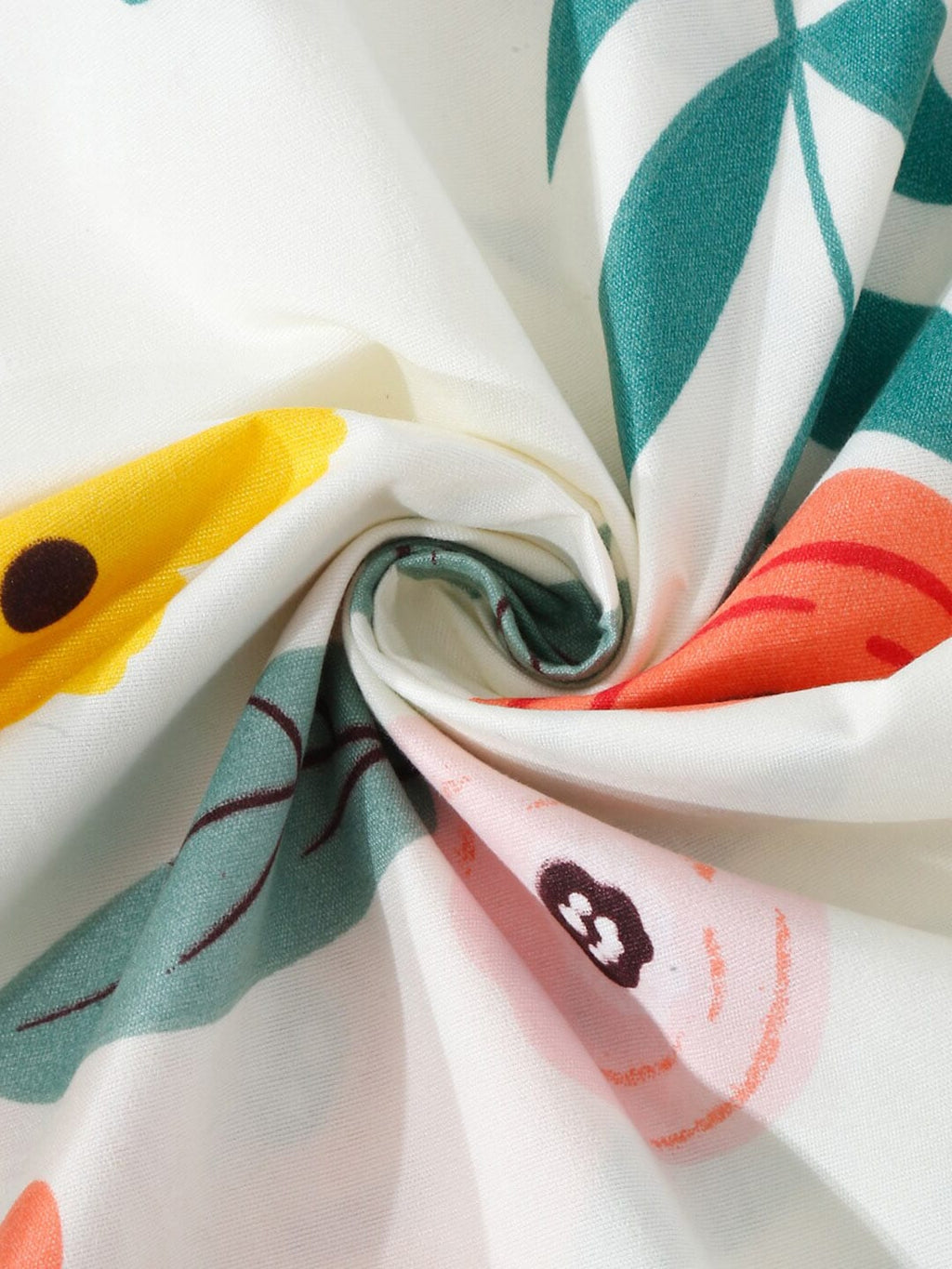 KLOTTHE White & Blue Floral Printed 300 TC King Bedsheet With 2 Pillow covers - Distacart