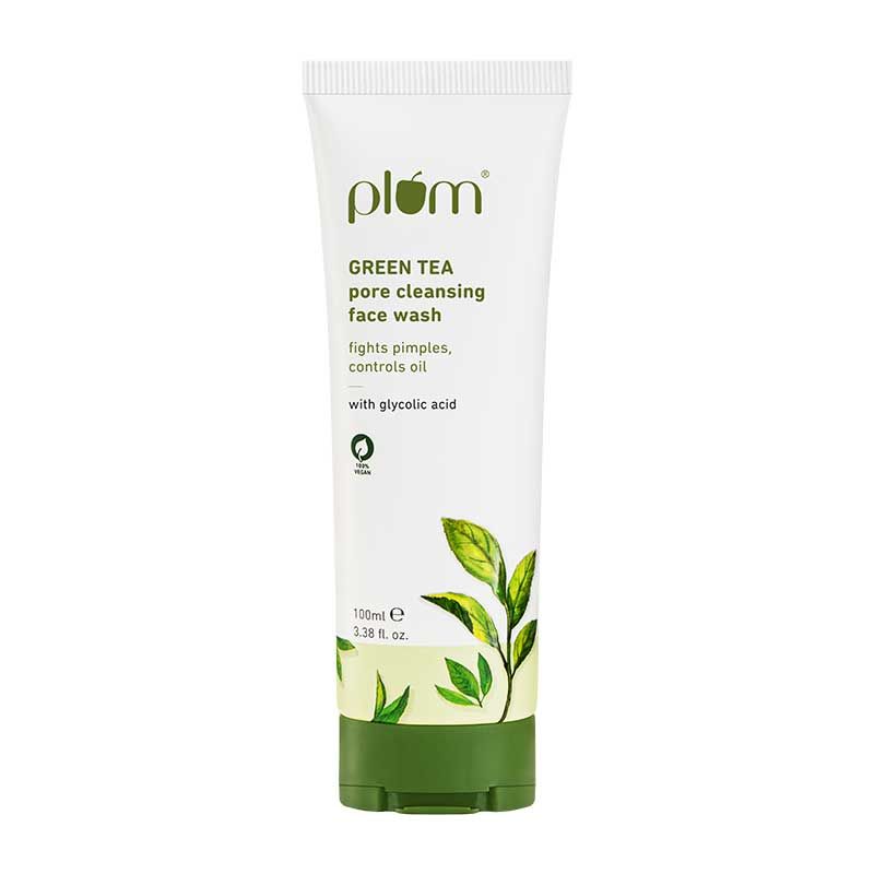 Plum Green Tea Pore Cleansing Face Wash With Glycolic Acid - Fights Acne & Oil For Clear Skin - Distacart