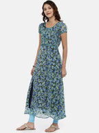 Souchii Women Printed Floral Round Neck Kurta - Distacart