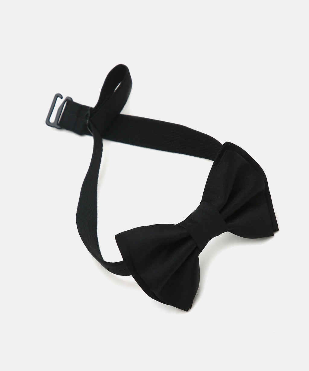 Manet Boys Solid Double Layer Bow - Black