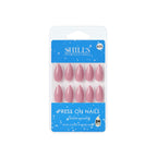 shills professional reusable press on nails almond spn635