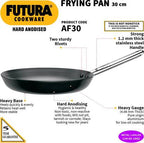 Hawkins Futura Hard Anodised Frying Pan 30 cm Diameter 1 L (AF30)
