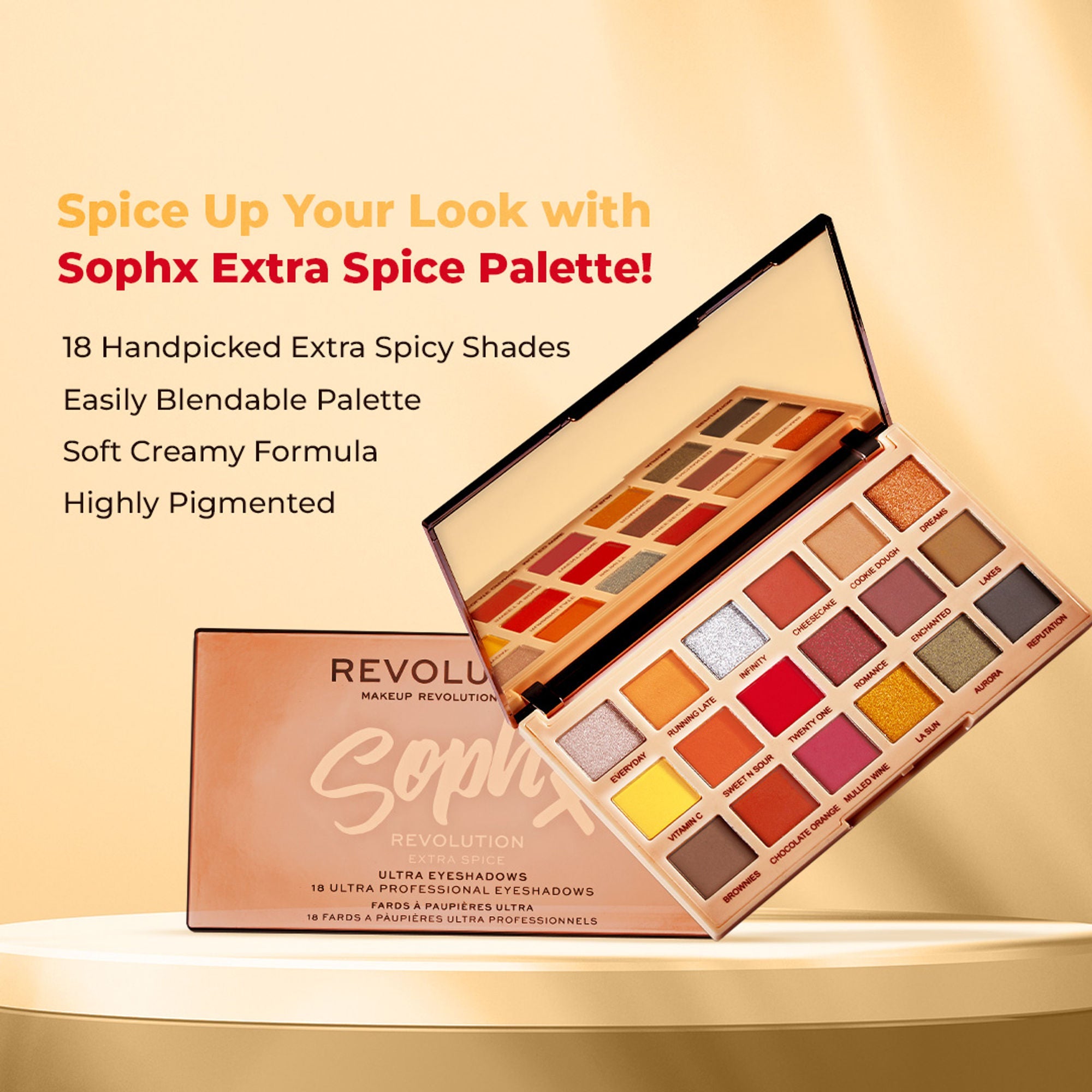 Makeup Revolution X Soph Extra Spice Eyeshadow - Distacart