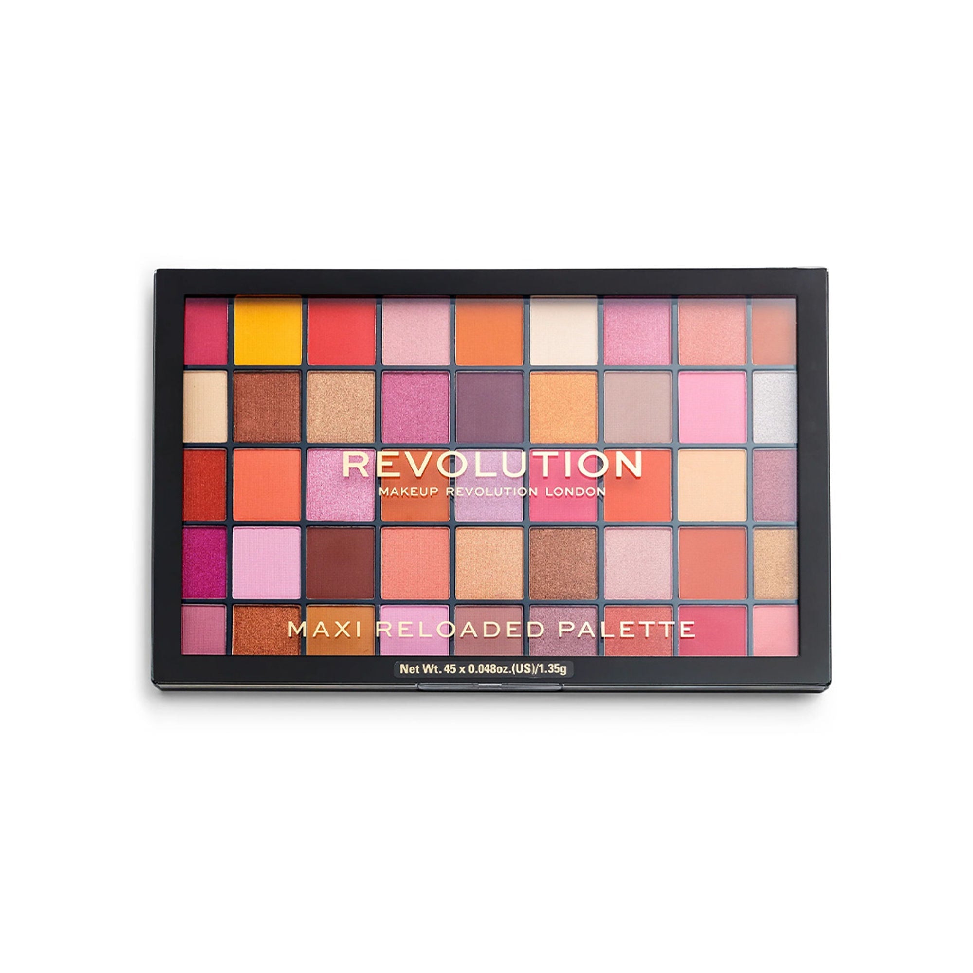 Makeup Revolution Maxi Reloaded Eyeshadow Palette - 45 Shades-Shimmer & Easy Blendable - Big Big Love