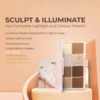 Makeup Revolution X Roxxsaurus Highlight & Contour Palette - Distacart