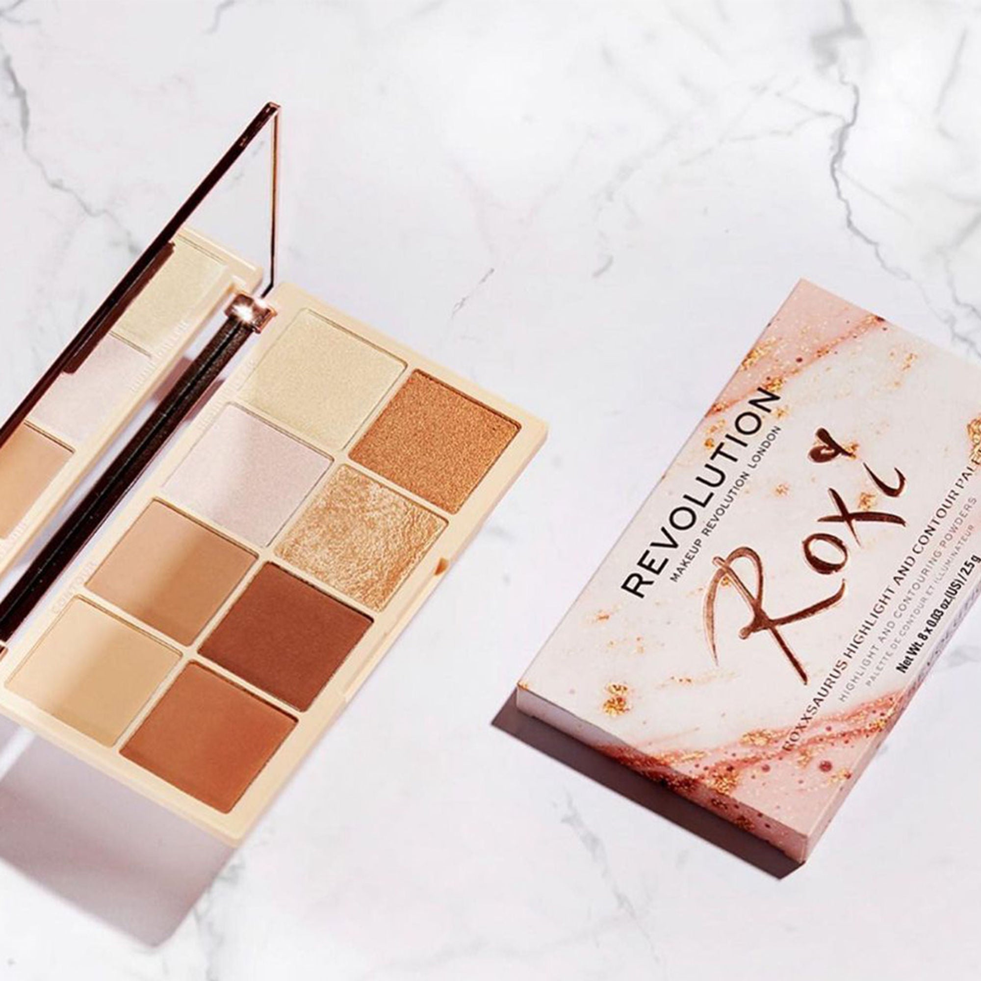 Makeup Revolution X Roxxsaurus Highlight & Contour Palette - Distacart