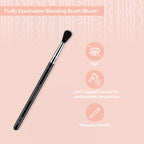 Miss Claire M12 - Fluffy Eyeshadow Blending Brush (Black) - Chrome