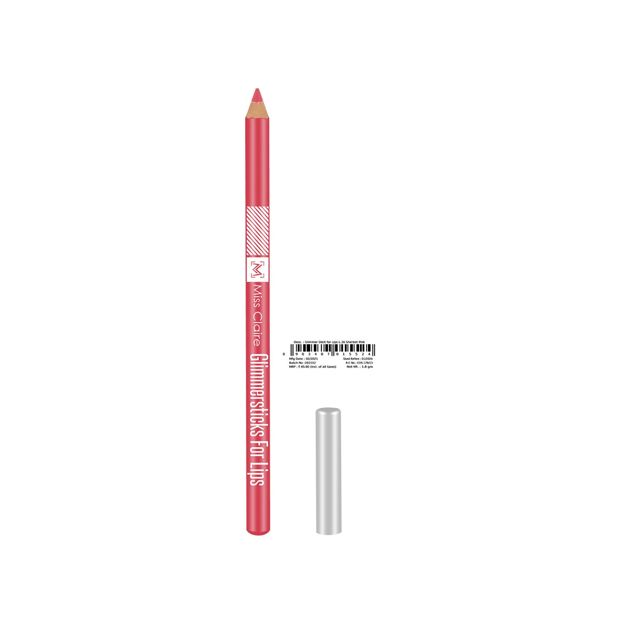 Miss Claire Glimmersticks For Lips - Sharbat Pink L-26 - Distacart