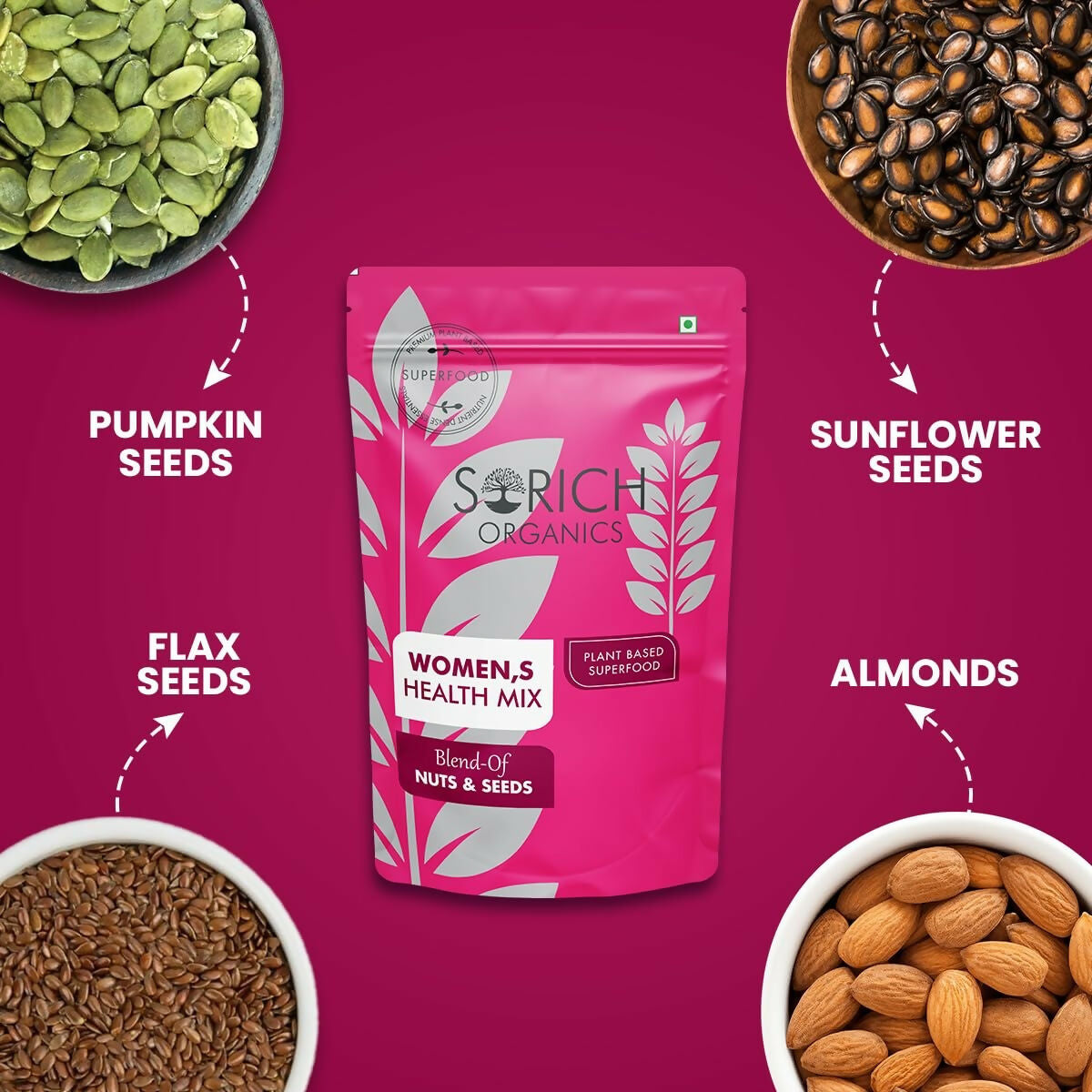Sorich Organics Women's Health Mix Nuts & Seeds - Distacart