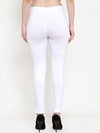 TAG 7 Women Pack Of 2 Solid Straight-Fit Ankle-Length Leggings
