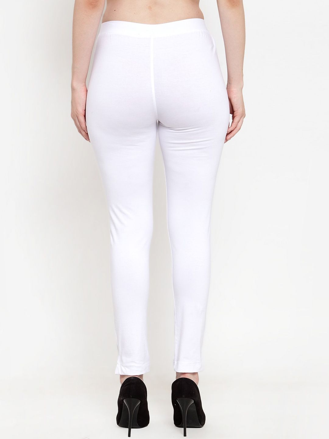 TAG 7 Women Pack Of 2 Solid Straight-Fit Ankle-Length Leggings