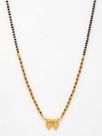 NVR Women's Gold-Polished Black Beaded Mangalsutra - Distacart