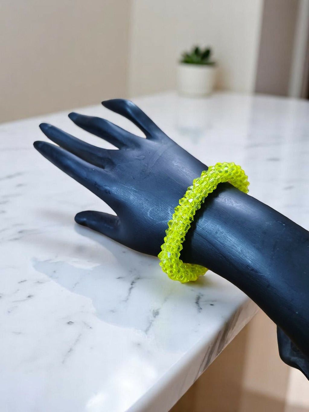 Inhanns Unisex Crystal Bloom – Adjustable Crystal Bead Bracelets - Yellow - Distacart