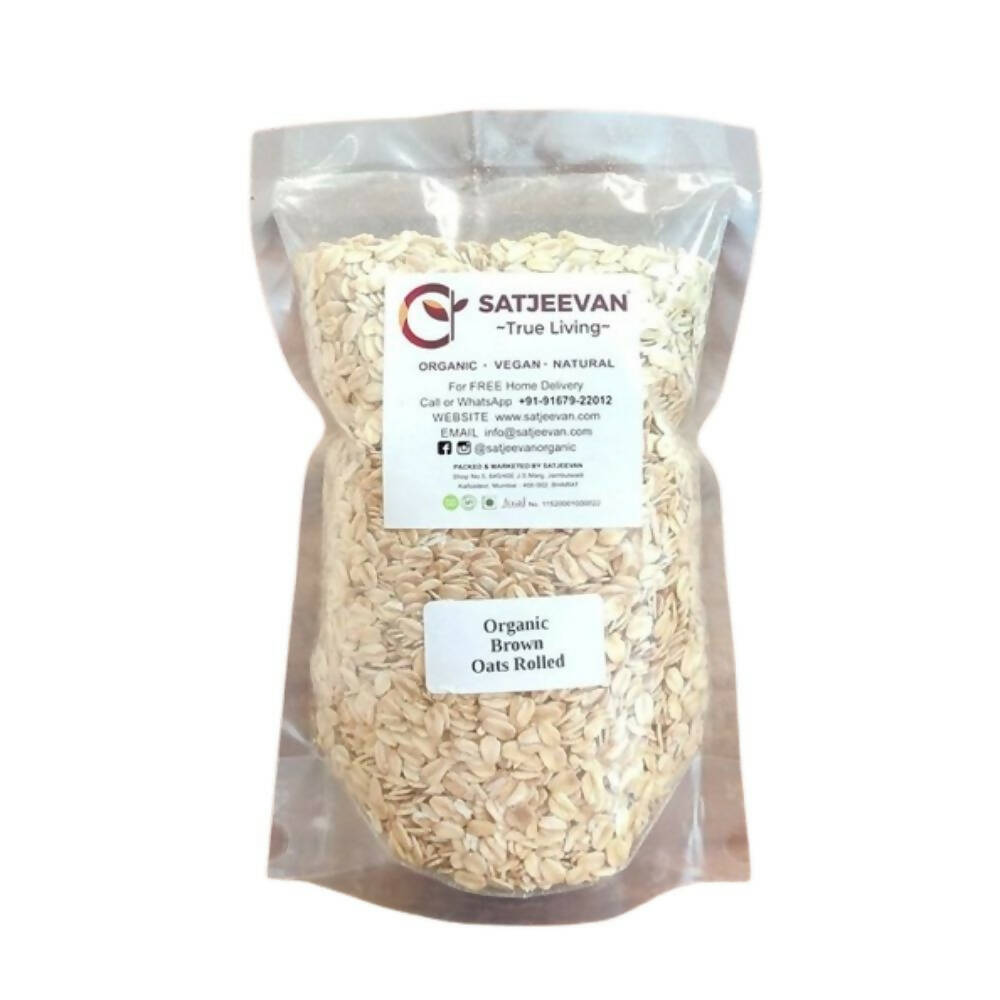 Satjeevan Organic Brown Oats Rolled - Distacart