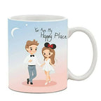 The Purple Tree Polyester Valentines Day Gift Set Of Cushion And Mug