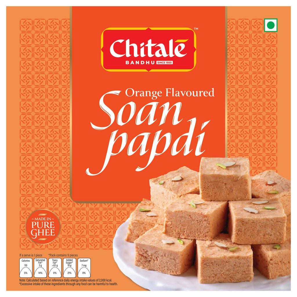 Chitale Bandhu Soan Papdi Orange - Distacart