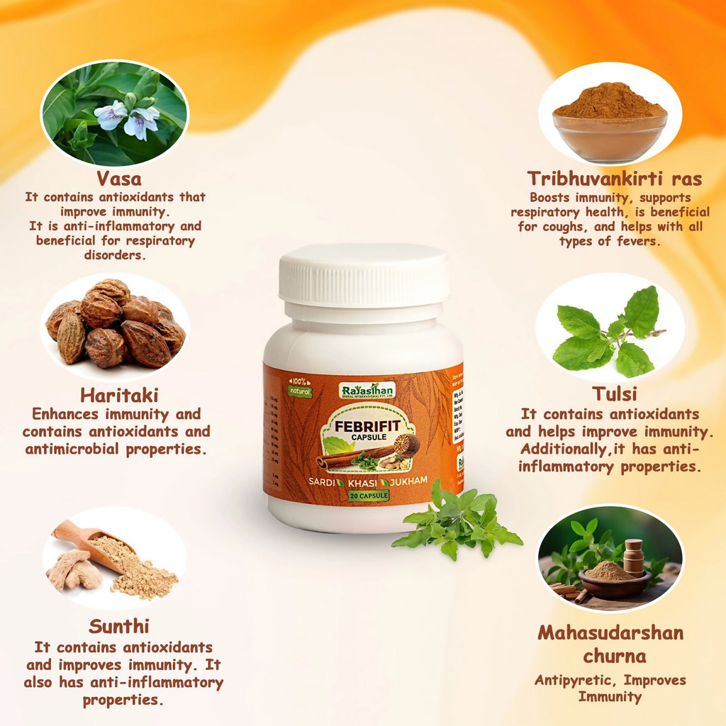 Rajasthan Herbals Febrifit Capsules - Distacart