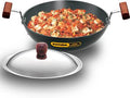 Hawkins Futura Hard Anodised Kadhai 22 cm Diameter with Lid 1.5 L (AK15S)