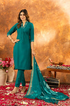 Roman Silk Daily Wear Kurta Pant With Dupatta Set by Infinity Export
