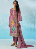 Vegaa Fashion Lavender Organza Embroidered Party Wear Suit - Distacart