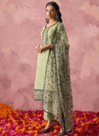 Vegaa Fashion Beige Georgette Embroidered Salwar Suit - Distacart