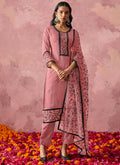 Vegaa Fashion Light Pink Georgette Embroidered Salwar Suit - Distacart